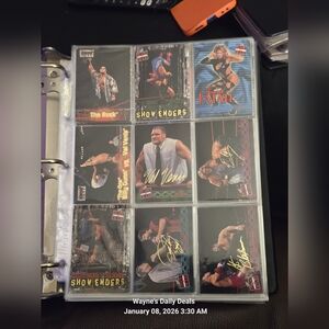 WWF Attitude Era Trading Cards Lot (9)